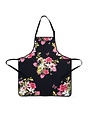 Blue Stallion Farm Black Floral Bouquet Apron