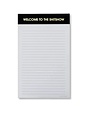 Chez Gagne Lined Notepad, Black, 5 X 8, Welcome to the Shitshow