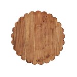 Scalloped Cutting Board Charger, Round, 15 in.