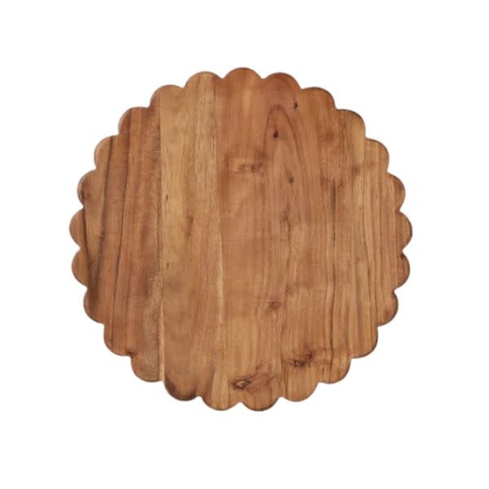 Scalloped Cutting Board Charger, Round, 15 in.