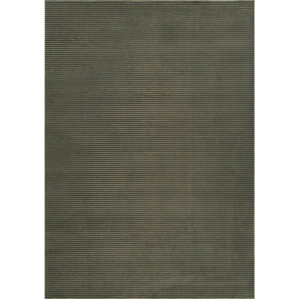 Abani Rugs Plush Deco Textured Striped Rug, Green, 7'6" x 10'2", Rugs Available for Local Delivery or Pick Up
