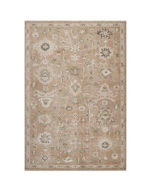 Abani Rugs Evelyn Traditional Vintage Rug, Terracotta Rust and Ivory, 6' x 9'5", Rugs Available for Local Delivery or Pick Up