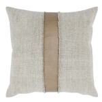 Steam Pillow, Sandstorm Taupe and Natural, 26 X 26 in.
