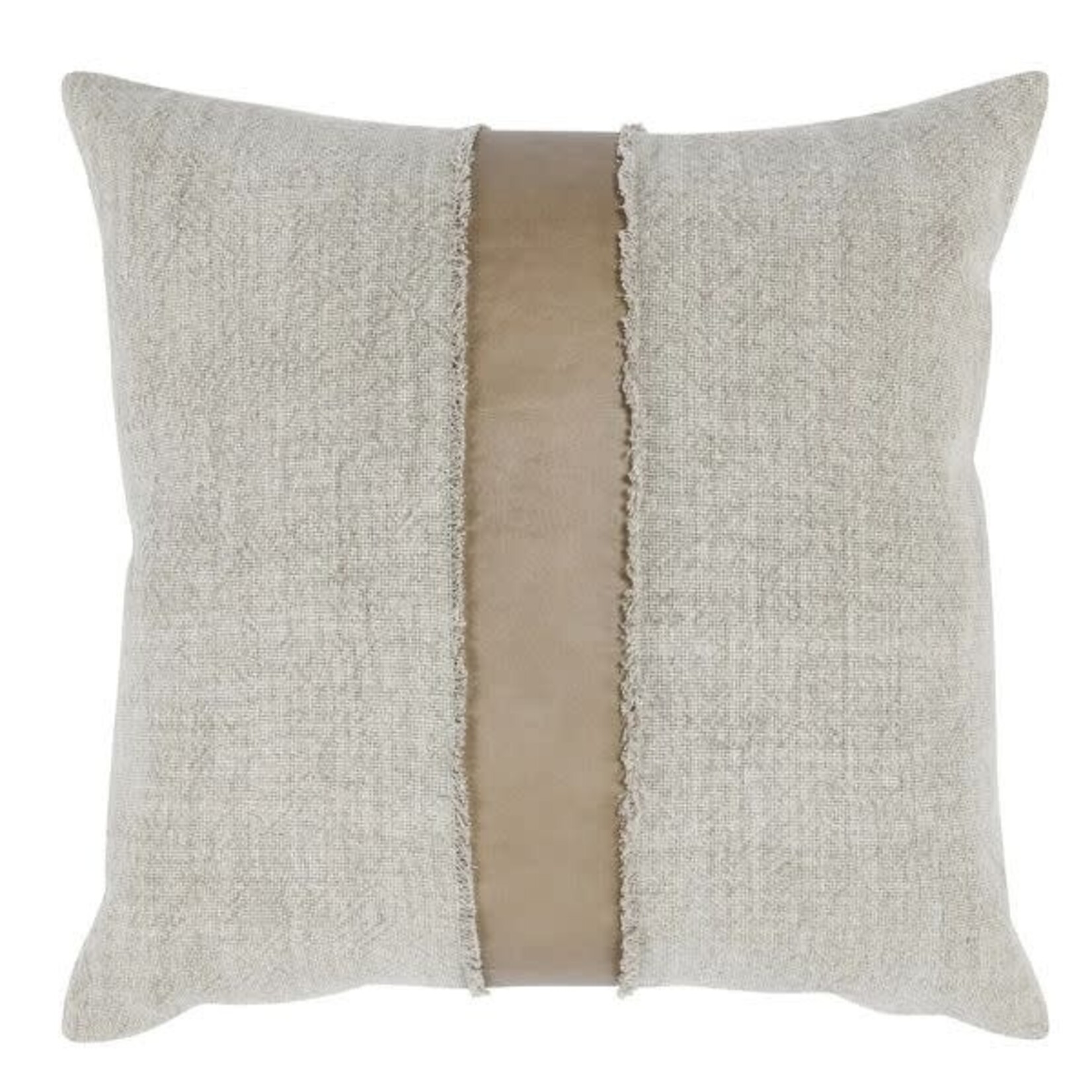 Steam Pillow, Sandstorm Taupe and Natural, 26 X 26 in.