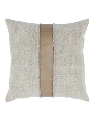 Steam Pillow, Sandstorm Taupe and Natural, 26 X 26 in.