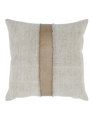 Steam Pillow, Sandstorm Taupe and Natural, 26 X 26 in.