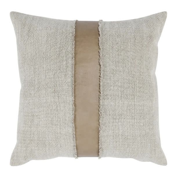 Steam Pillow, Sandstorm Taupe and Natural, 26 X 26 in.