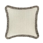 Nola Pillow, Natural and Black, 24 X 24 in.