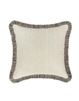 Nola Pillow, Natural and Black, 24 X 24 in.