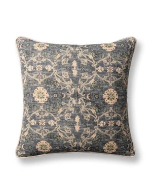 Ira Pillow, Blue Sea Multi-Color, 22 X 22 in.