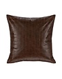 Seston Leather Pillow, Brown, 20 X 20 in.