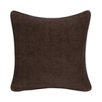 Bedford Linen Pillow, Ganache, 22 X 22 in.