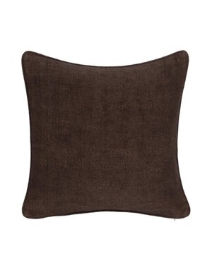 Bedford Linen Pillow, Ganache, 22 X 22 in.