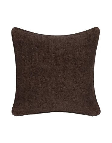 Bedford Linen Pillow, Ganache, 22 X 22 in.