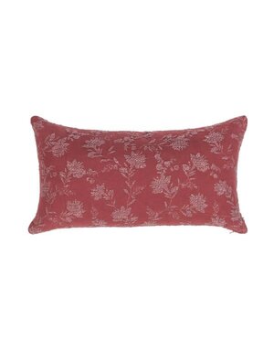 Rosecliff Pillow, Burgundy Red, 14 X 26 in.
