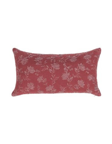 Rosecliff Pillow, Burgundy Red, 14 X 26 in.
