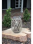 Grey Willow Lantern with Glass, Small, 16 in.