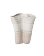 Claribel Vase, Off-White, Short, 10.75 X 6.25 X 8, Decor Available for Local Pick Up