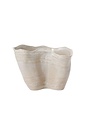 Claribel Vase, Off-White, Short, 10.75 X 6.25 X 8, Decor Available for Local Pick Up
