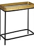 Currey and Co Tanay Brass Side Table 27 X 12 X 28, Furniture Available for Local Delivery or Pick Up