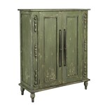 Green Bijou Hall Cabinet, 42 X 16.5 X 54