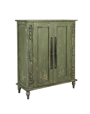 Green Bijou Hall Cabinet, 42 X 16.5 X 54, Furniture Available for Local Delivery or Pick Up
