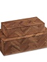 Currey and Co Alfeo Wood Box, Large, 3 X 10.5 X 6