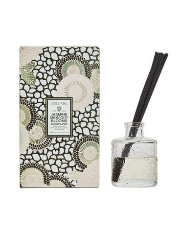 Voluspa Jasmine Midnight Blooms, Reed Diffuser, 3.4 fl oz TESTER