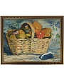 Antique Curiosities Inc Oil painting C Artwork, Fruit basket, 16 X 12 in.