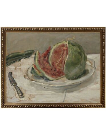Antique Curiosities Inc Oil painting A Artwork, Watermelon, 16 X 12 in.