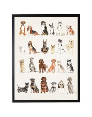 Antique Curiosities Inc Dog Breed Watercolor Artwork, 8 X 10 in.