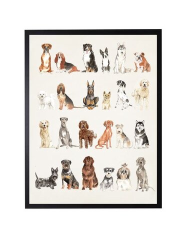 Antique Curiosities Inc Dog Breed Watercolor Artwork, 8 X 10 in.