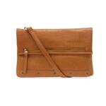 Joy Susan Cassie Fold Over Convertible Crossbody Bag, Cognac