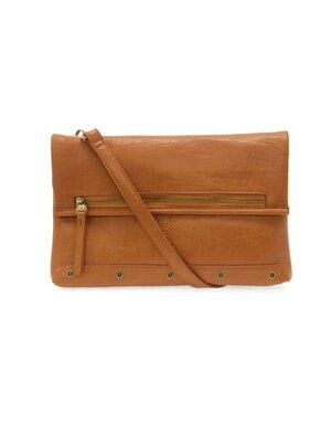 Joy Susan Cassie Fold Over Convertible Crossbody Bag, Cognac
