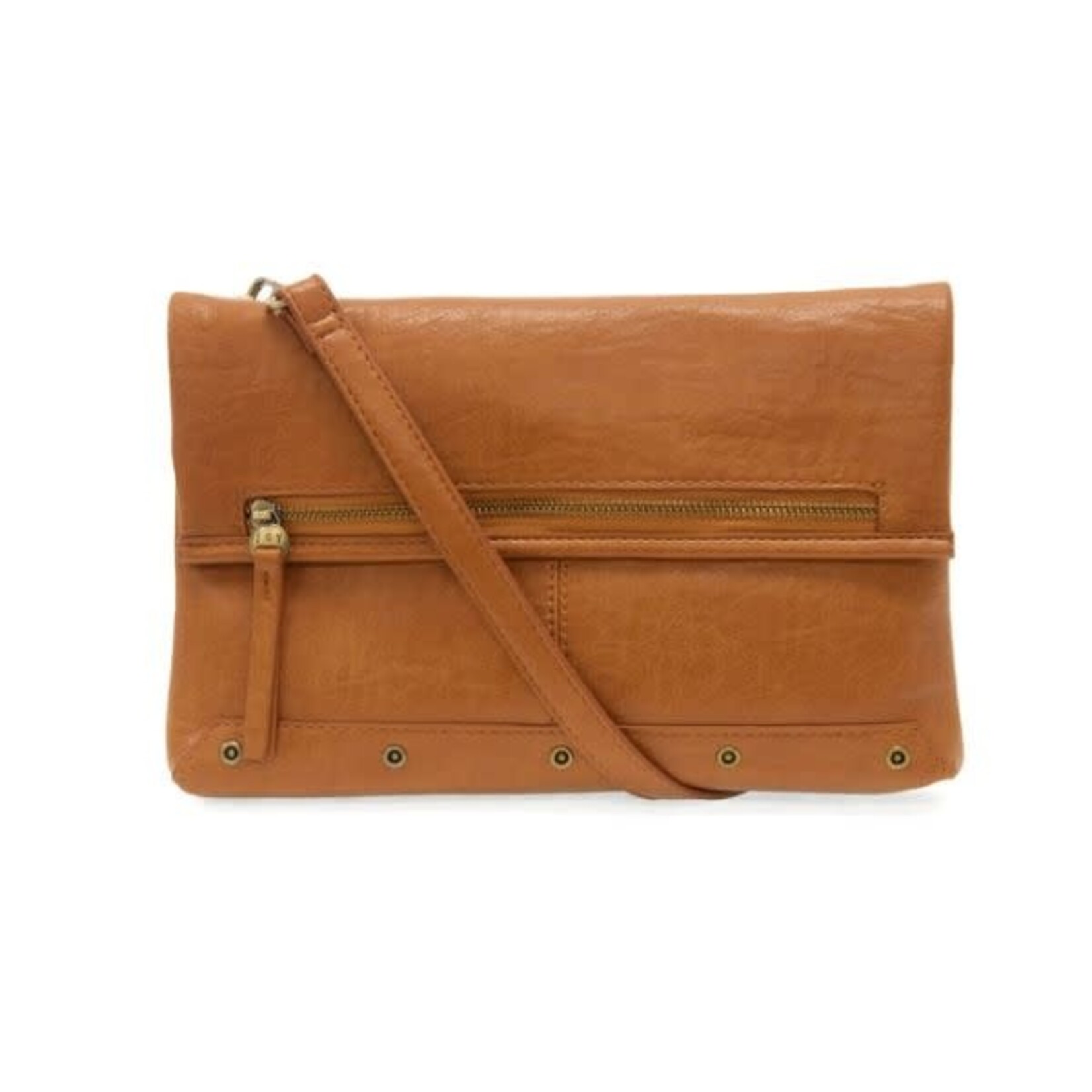 Joy Susan Cassie Fold Over Convertible Crossbody Bag, Cognac