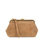 Joy Susan Vivie Frame Lock Convertible Crossbody Wristlet, Tuscan Tan