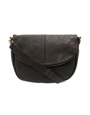 Joy Susan Selma Saddle Crossbody Bag, Black
