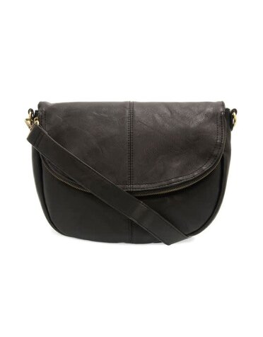 Joy Susan Selma Saddle Crossbody Bag, Black