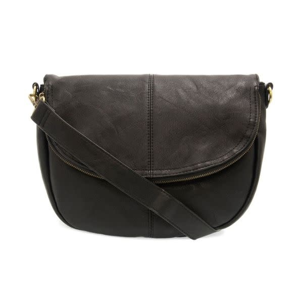 Joy Susan Selma Saddle Crossbody Bag, Black