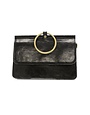 Joy Susan Aria Ring Bag, Liquid Metal Black