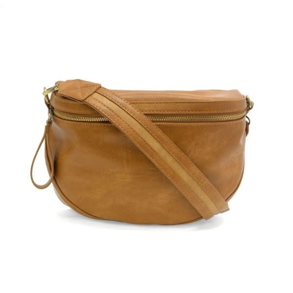 Joy Susan Laura Contrast Strap Sling/Belt Bag, Chestnut