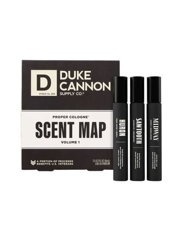 Duke Cannon Supply Company Duke Cannon Proper Cologne® Scent Map, Set of Three, 3 oz.