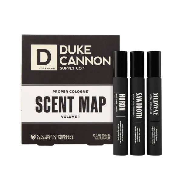 Duke Cannon Supply Company Duke Cannon Proper Cologne® Scent Map, Set of Three, 3 oz.