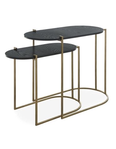 Aztec Nesting Tables, Set of Two, 27 x 22 x 14, Furniture Available for Delivery or Pick Up