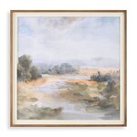 River Afternoon Framed Print, 40 X 40 X 2