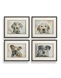 Dog Days Framed Prints, Set of 4, 28 X 23, Artwork Available for Local Delivery or Pick Up