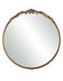 Ornate Round Antique Gold Mirror, 28 in., Mirror Available for Local Delivery or Pick Up