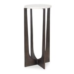 Iron Frame Accent Table, 12 X 24 X 12