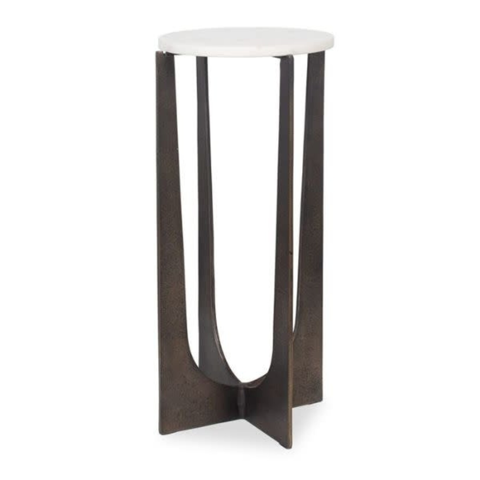 Iron Frame Accent Table, 12 X 24 X 12