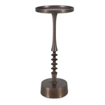 Bronze Aluminum and Iron Accent Table, 10 X 25 X 10